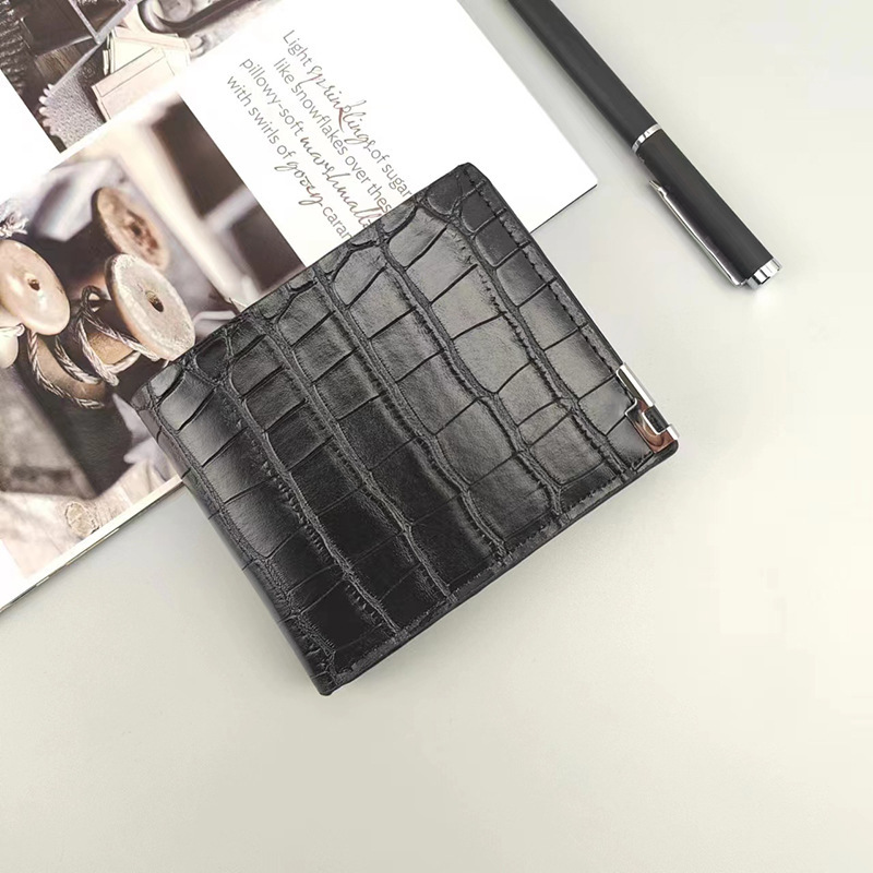 Cross-Border Spot Crocodile Pattern Men's Wallet Zipper Coin Card Bag Fashionable Men's Horizontal Multi-Functional Ticket Holder Cross-Border Spot Crocodile Pattern Men's Wallet Zipper Coin Card Bag Fashionable Men's Horizontal Multi-Functional Ticket Holder
