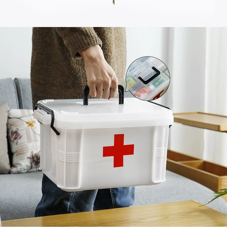 Medicine Storage Box — Large Capacity Multi-Layer Home First Aid Box, Portable PP Plastic (Medium–XL)