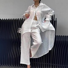 S 28108 Irregular Hem Long Sleeve Set �������°���װ �羳ר
