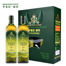 羅曼尼康帝西班牙原裝進口特級初榨橄欖油500ml*2禮盒裝送禮團購
