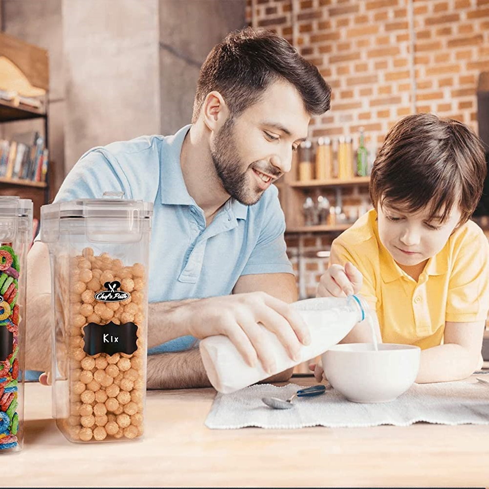 Amazon Hot sale PP latas de alimentos cuadrada superposición cocina almacenamiento de granos de cereales tipo glándula transparente sellado hielo