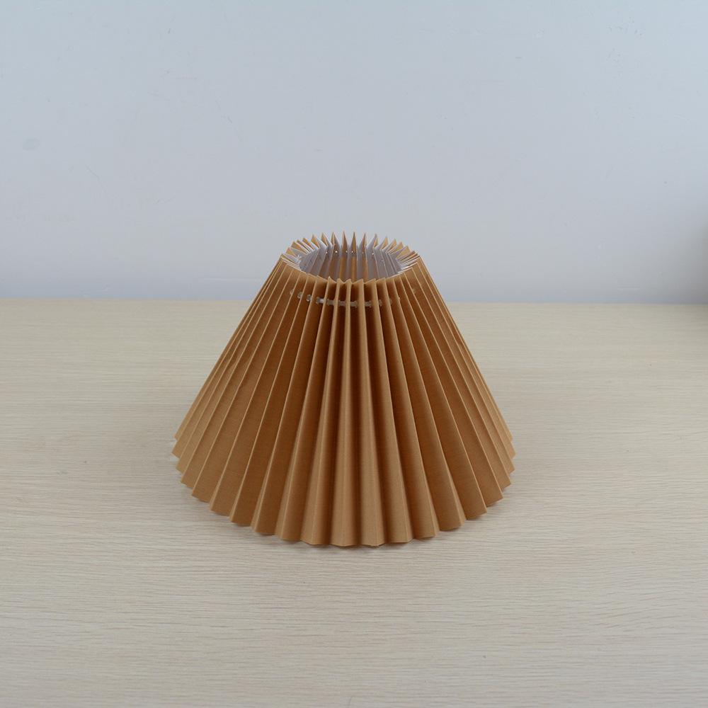 Corea del Sur Retro Vintage tela plisada pantalla 28cm gran lámpara de pie creativo DIY accesorios iluminación