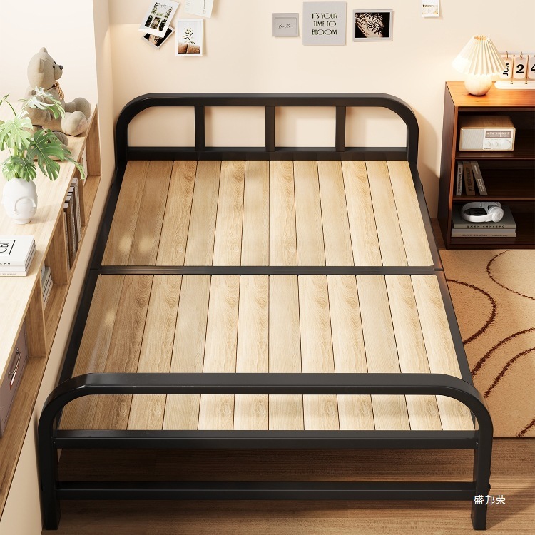 Folding Sofa Bed Lunch Break Dual-Purpose Single Bed Tatami Rental House Bedroom Solid Wood Simple Bed 2025 New Style