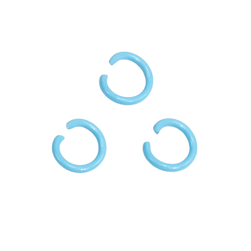 Pintura de color abierto anillo de conexión de hierro pulsera collar material hecho a mano DIY accesorios de la joyería