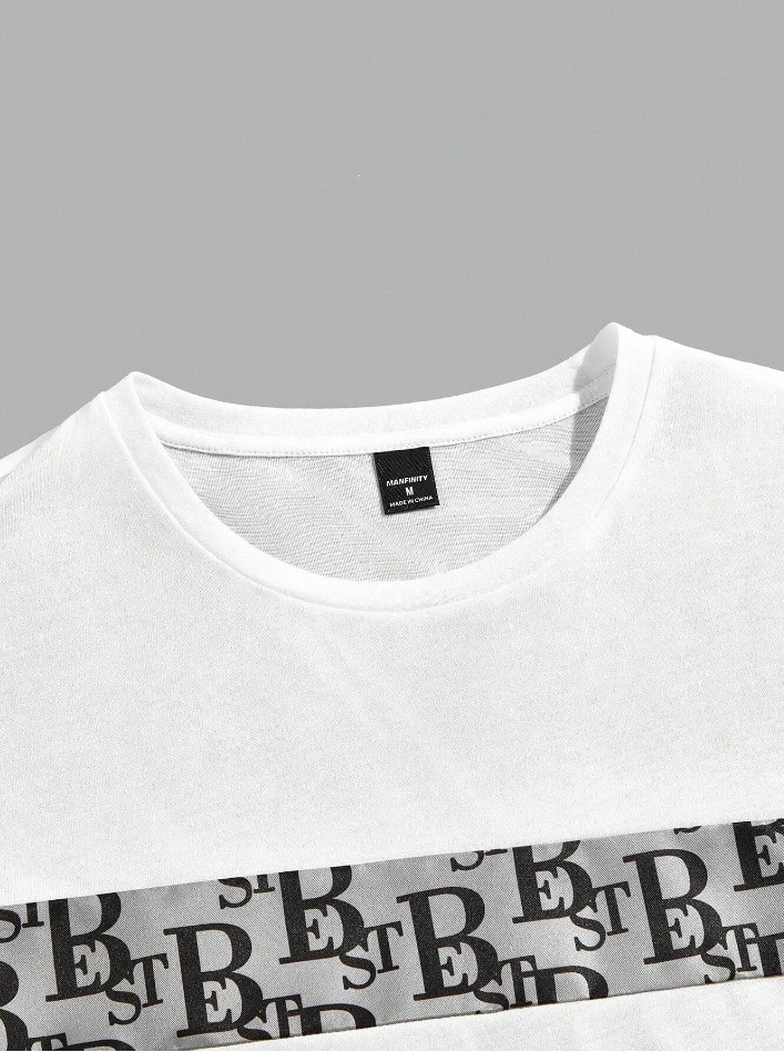 Men's Light Luxury Summer T-Shirt And Shorts Set High Street Casual Sports Wear With Short Sleeves_viptrois.com