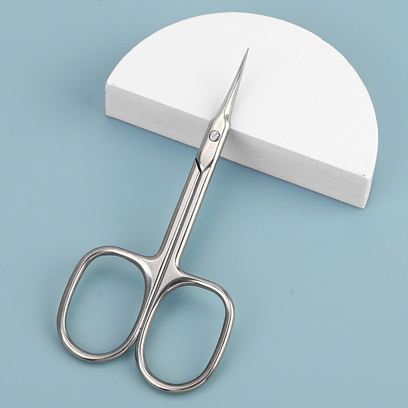 Russian-Style First-Generation Cuticle Nipper with Stainless Steel Curved Tip, Genuine 4-Sided Blade for Easy Manicure