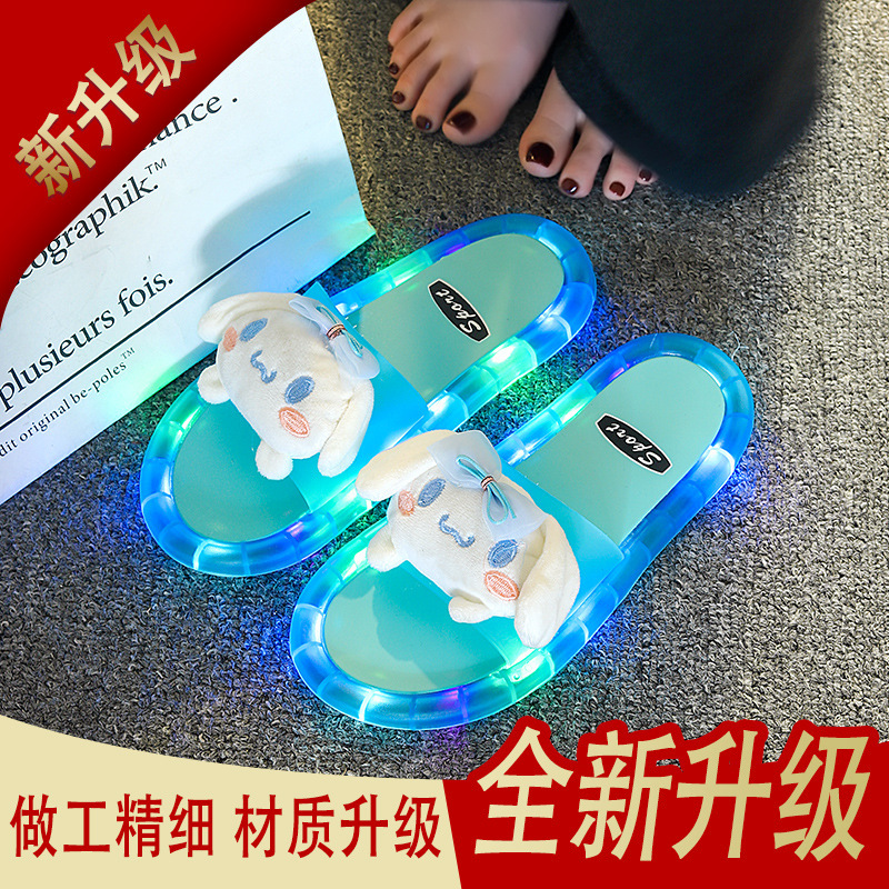 New Luminous Slippers Women's Outer Wear Summer 2024 Super Hot Fashion Cute Cartoon Dog Women's Trendy Slippers New Luminous Slippers Women's Outer Wear Summer 2024 Super Hot Fashion Cute Cartoon Dog Women's Trendy Slippers