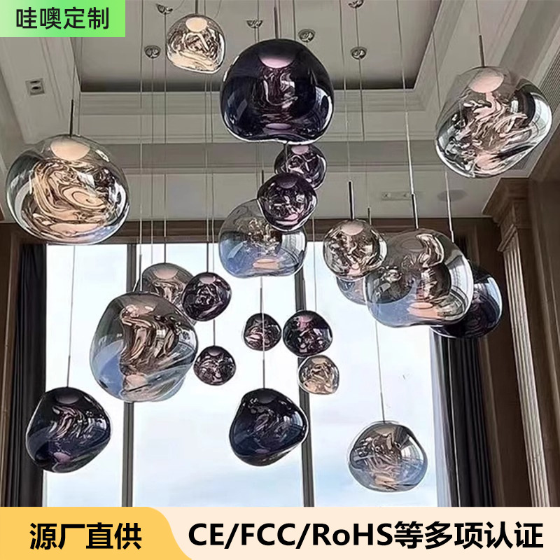 Customized Duplex Stairwell Lava Chandelier Loft House Empty Living Room Long Chandelier Art Bar Restaurant Lamp Customized Duplex Stairwell Lava Chandelier Loft House Empty Living Room Long Chandelier Art Bar Restaurant Lamp