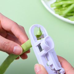 Family Green Bean Slicer, Seasonal Green Bean Convenient Stripping Tool, Green Bean Container, Multifunctional Vegetable Slicer, Green Bean Cutting Tool, Shredder