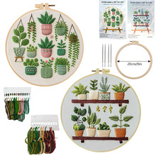 �羳��ƷPotted Plants Embroidery KIT����ֲ��̽��׼�Ӣ��ᘷ�