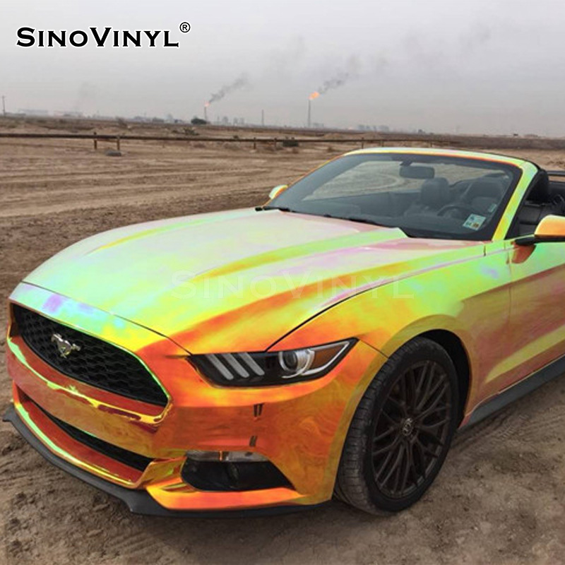 Carlake colorido Arco Iris galvanoplastia coche camaleón color cambiante película Cuerpo brillante pegatina modificación película ventas directas
