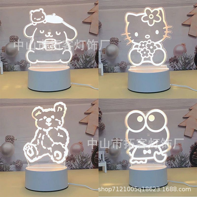 cartoon creative night light for bed