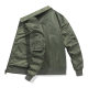 Autumn and Winter tough guy lapel coat live broadcast supply [Cotton/thin] pilot jacket men's flight jacket