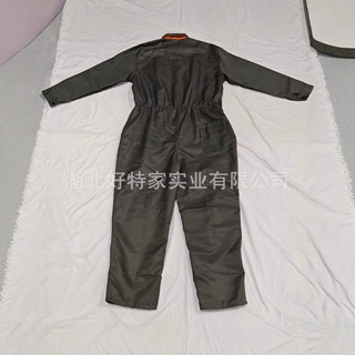 工装车间厂服汽修劳保服套装 背带裤连体工作制服 耐磨吊带裤