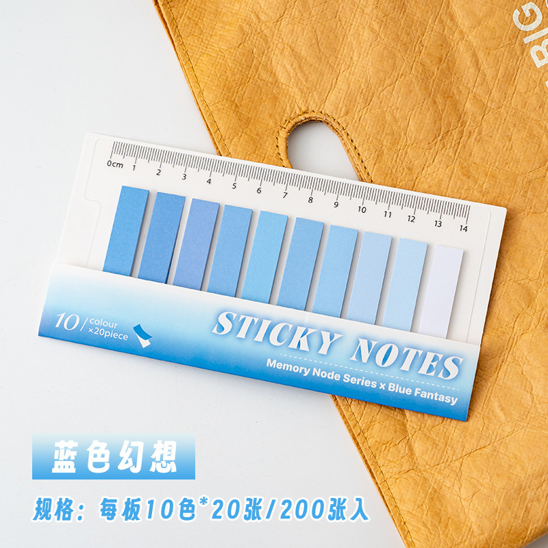 Post-it tablas de índice de barras para estudiantes de papel de notas de alto valor de cara pegatinas de papel de notas cuaderno se puede pegar