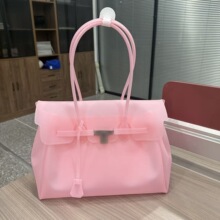 韩国KIIKII同款果冻包2026新款tpu透明凯莉包夏季女士托特手提包