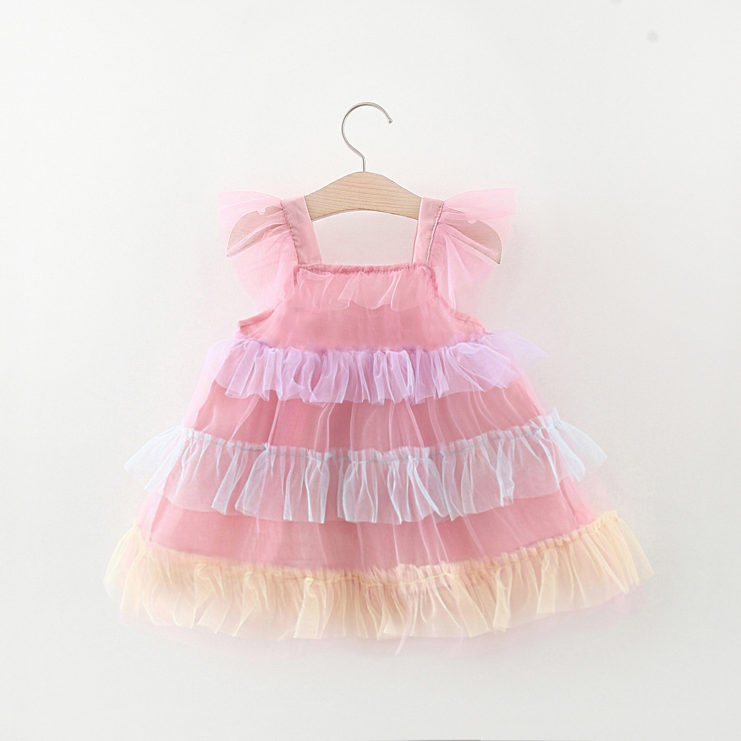 Cute Color Block Cotton Girls Dresses display picture 8