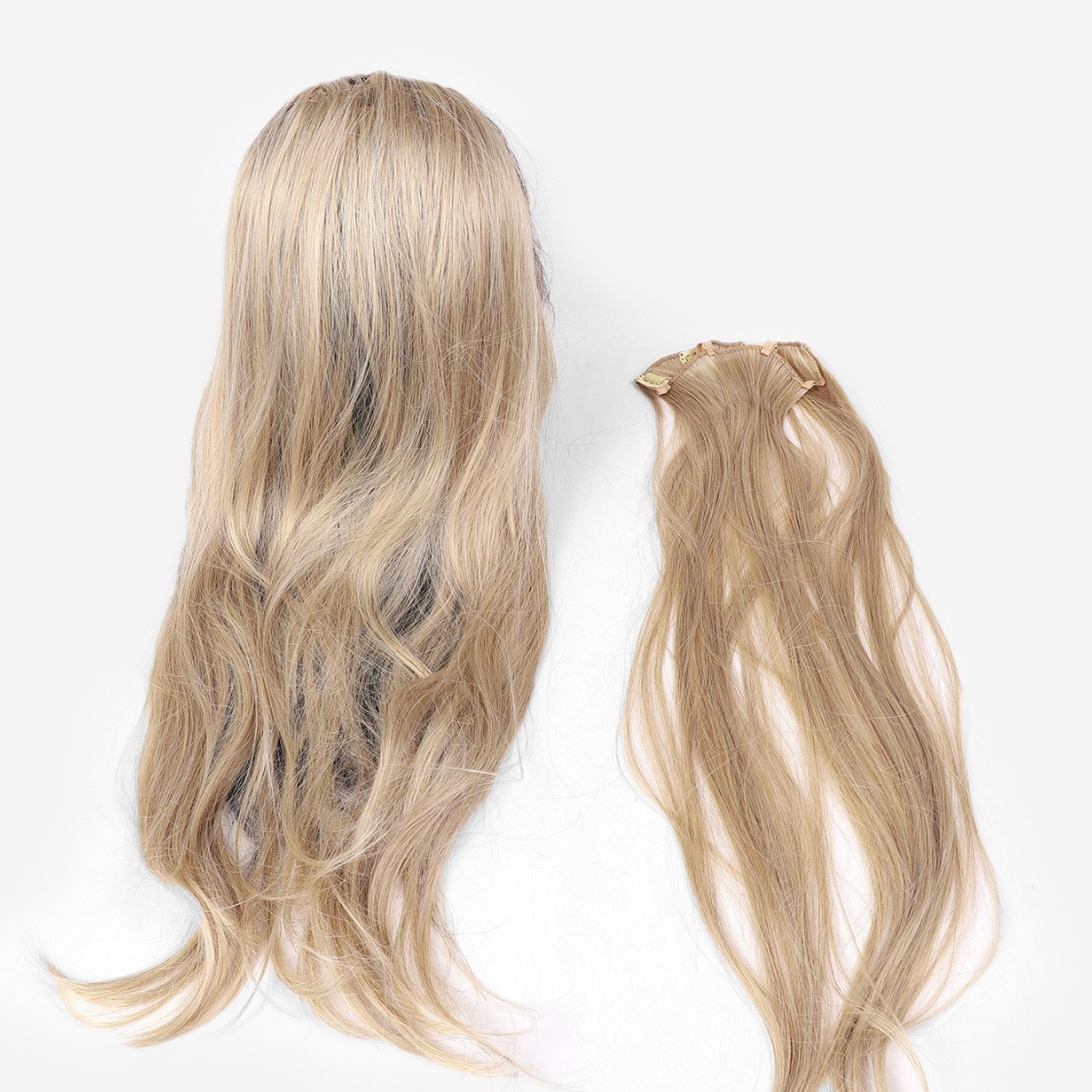 Peruca larga rizada europea y americana para mujeres Qi Liuhai ondulado fibra química cabello completo peluca