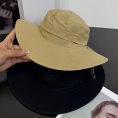 061804 春と夏の新しい女性用帽子、大きなつばの日本製日焼け止めと日よけ、屋外の海辺の旅行漁師の帽子