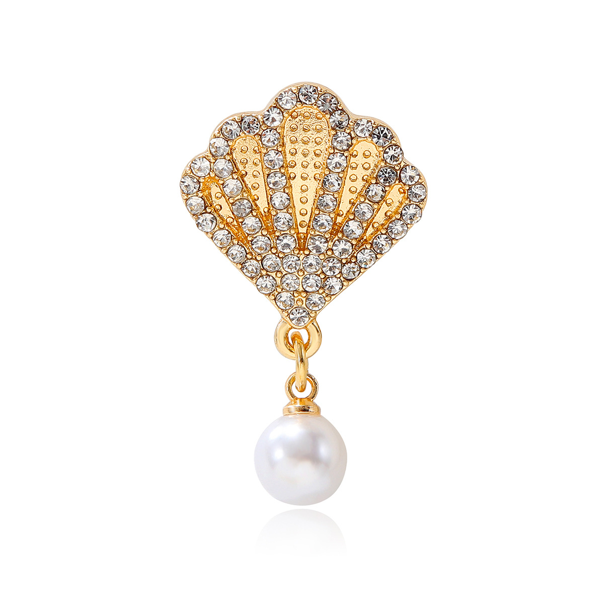 Non-Legacy Snail Mother-of-pearl Pendant Bucket Bottom Brooch DIY Ceruite Burned Blue Base Hand-made Anti-running Women's Accessories