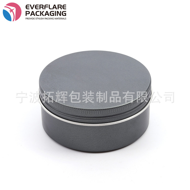 厂家供应各种规格圆形金属铝盒  彩色铝盒 胶印铝盒  发蜡铝盒