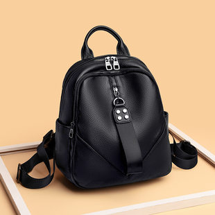 (Cross-border trading), leather trend backpack, capacious universal travel bag, cowhide
