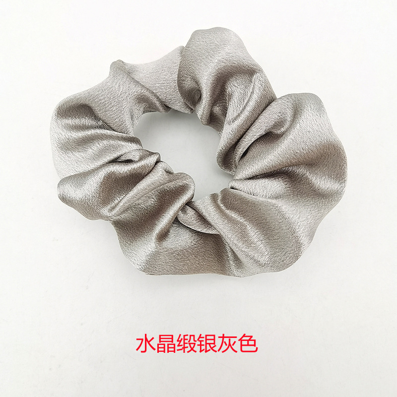 水晶缎大肠圈银灰色