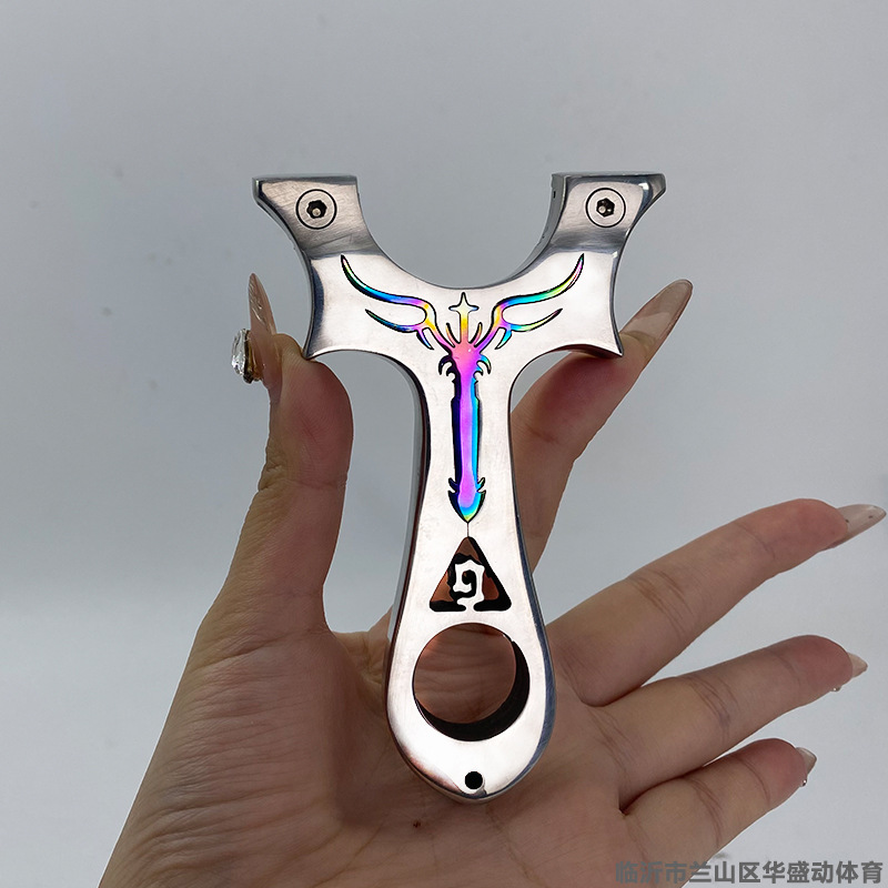 스테인레스 스틸 컬러 검 9 새총 3 다채로운 스트레이트 새총 야외 실제 전투 경쟁 국경 대외 무역 도매
