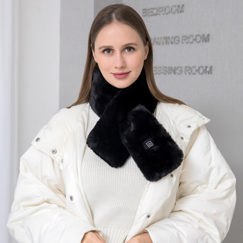 New graphene heating scarf, heated cold-resistant and anti-freeze scarf, warm electric heating shawl, usb electric heating scarf