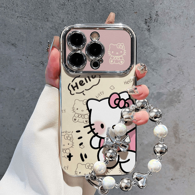 Love Hello Kitty Suitable for Apple 17Promax Phone Case Iphone16 Trendy Style 15 High Appearance Value 14 Soft Case 13