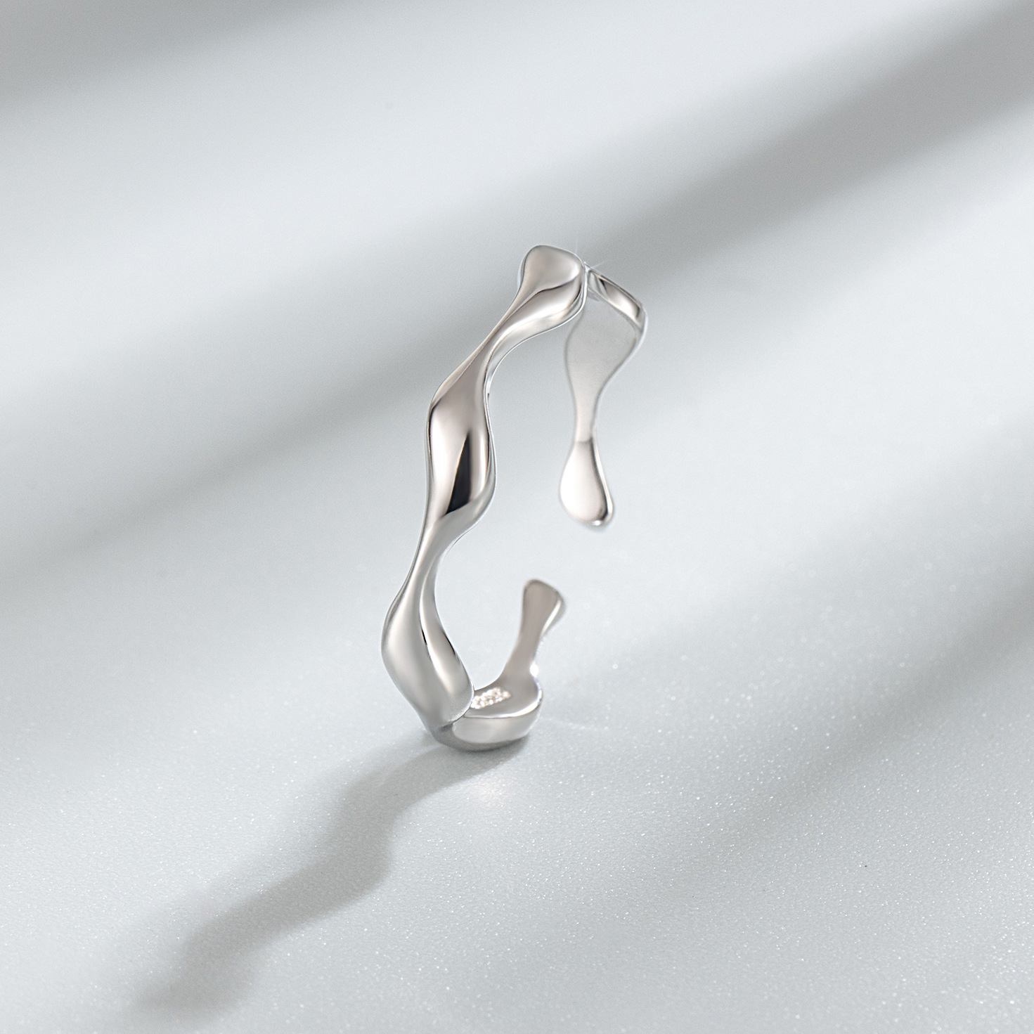 Holiday, Banquet Occasion 925 Sterling Silver Material 925 Sterling Silver Geometric Open Rings 925 Sterling Silver Rings