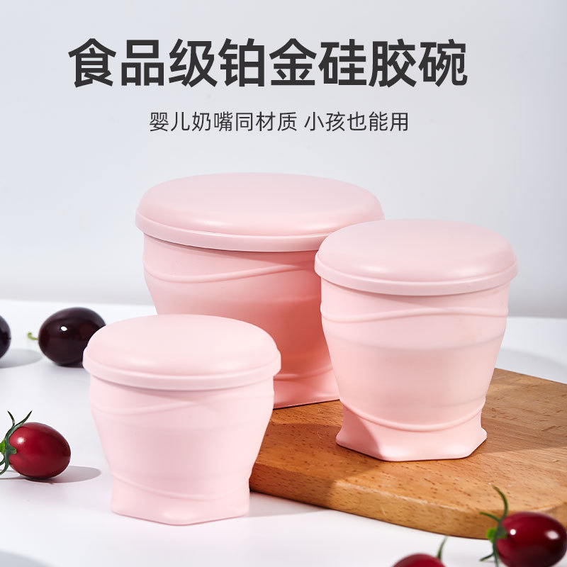 Folding handheld children's travel tableware for traveling