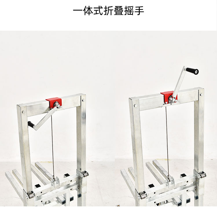 Manual Unloading and Lifting Forklift, Portable Folding Stacking Cart, Lightweight Household Wimalle