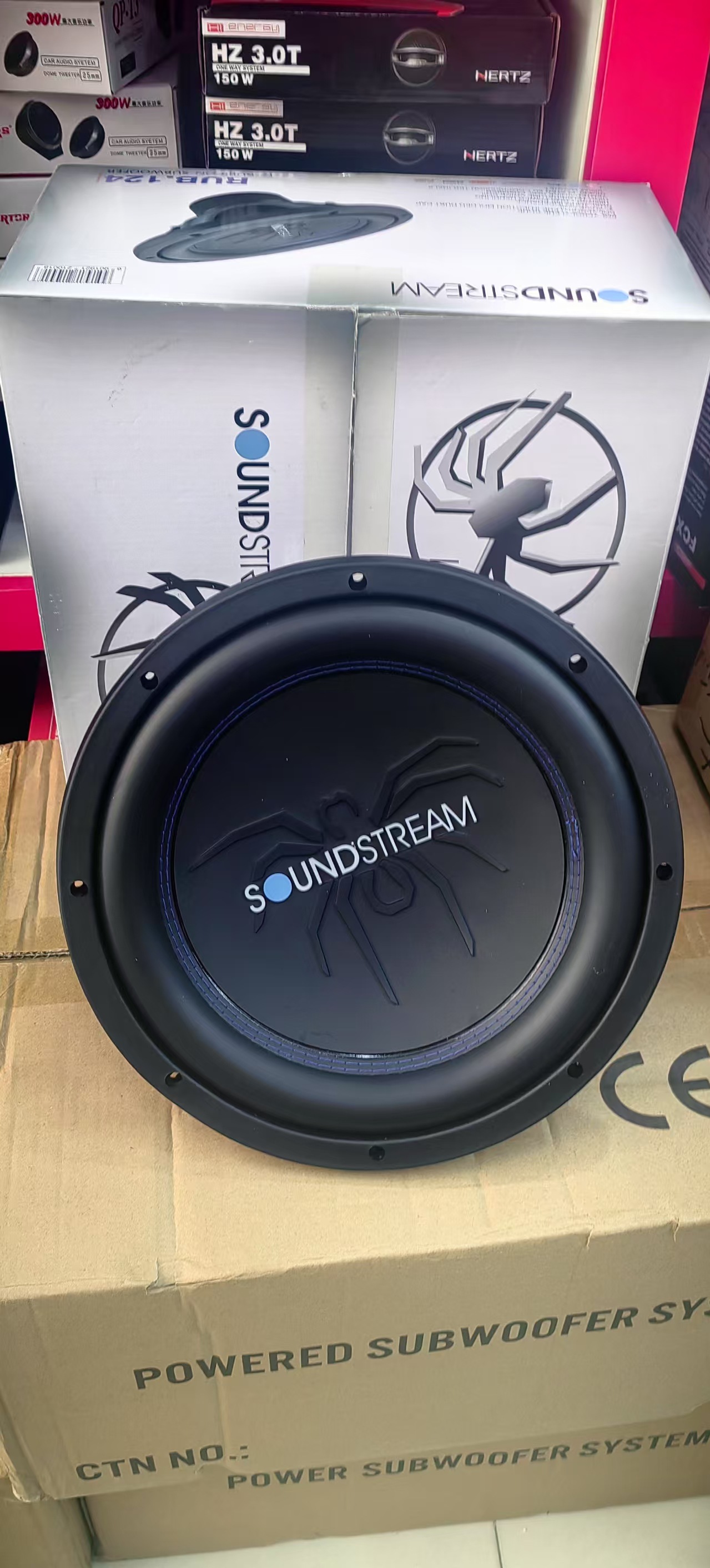 Car Subwoofer Sounstream Rub.124 12inch Subwoofer Spider 1800W Deep Bass