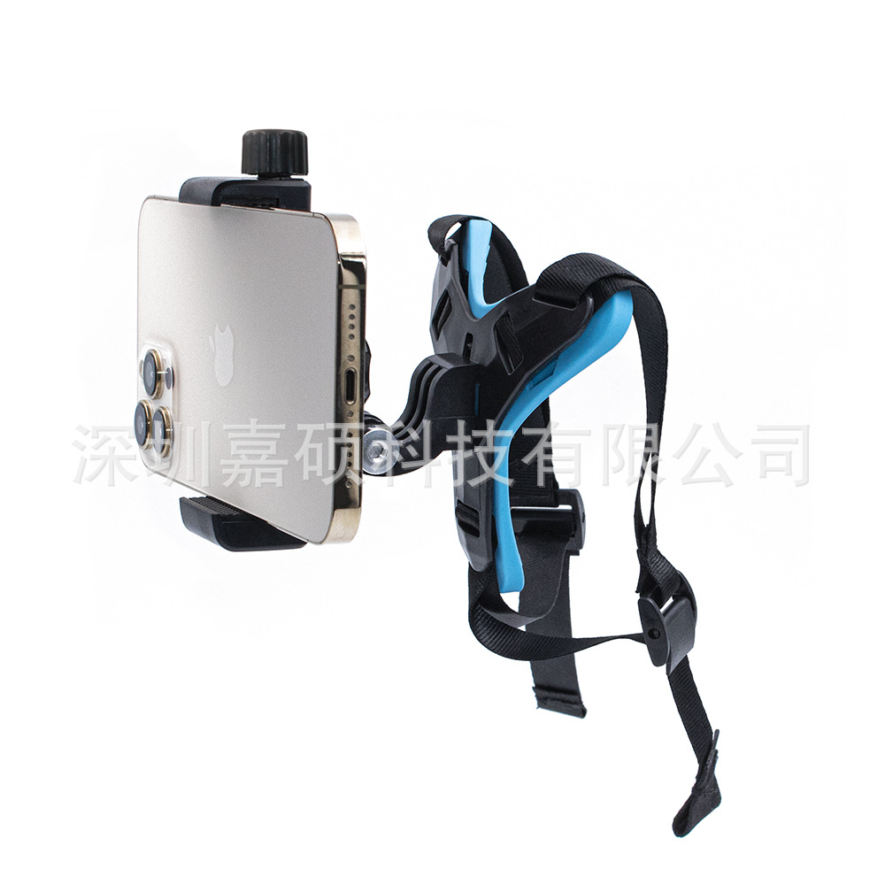 Soporte de barbilla para casco de motocicleta adaptador de teléfono móvil y cámara GoPro fijación segura