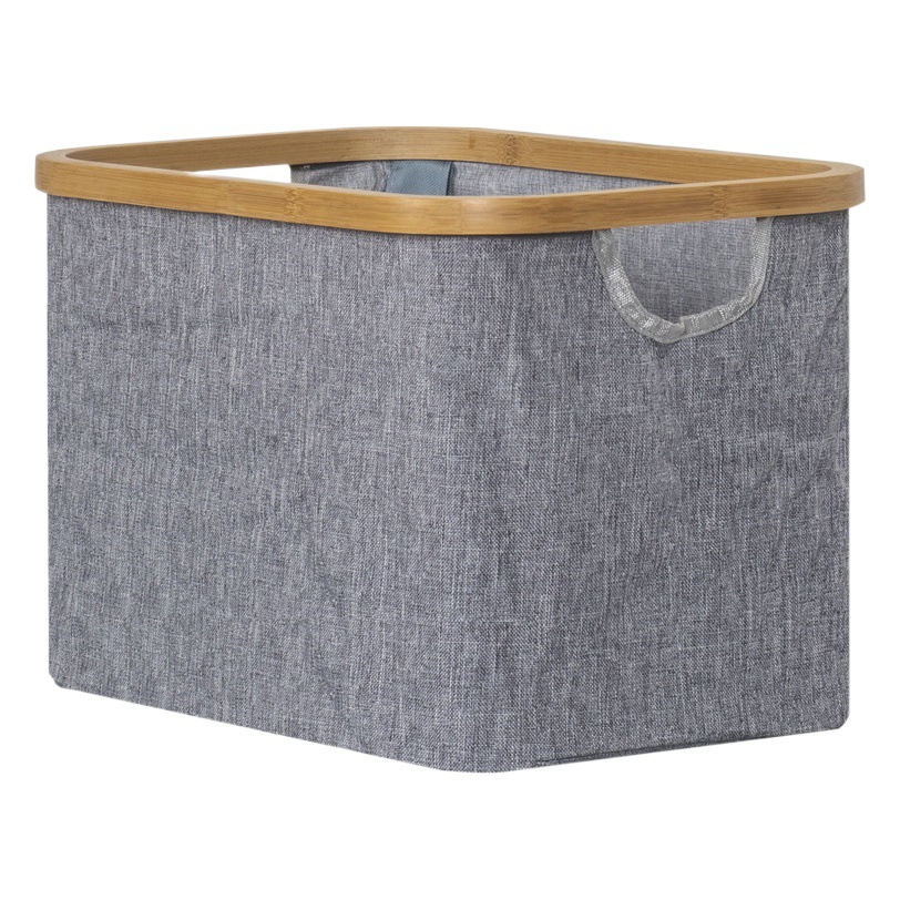 Cesta de almacenamiento hogar diario bambú frontera plegable diseño dormitorio al aire libre almacenamiento y acabado transfronterizo al por mayor