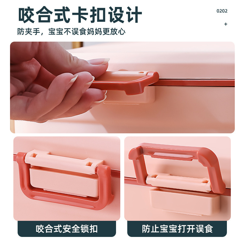 Hogar suministros diarios hogar pequeña caja de la medicina de estilo nórdico plástico caja de almacenamiento grande caja de la medicina portátil al por mayor