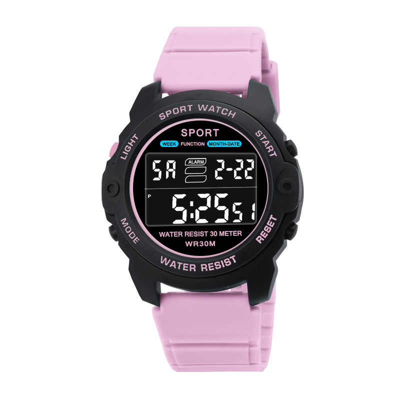Moda juvenil deportivo nocturna relojes electrónicos relojes electrónicos de alarma al aire libre estudiantes de secundaria al por mayor