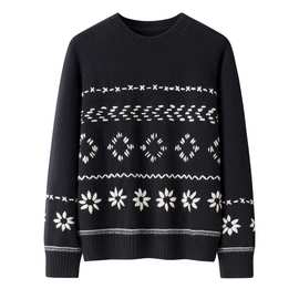 100纯羊绒圆领2股加厚 慵懒风针织百搭软糯亲肤上衣打底羊绒毛衣