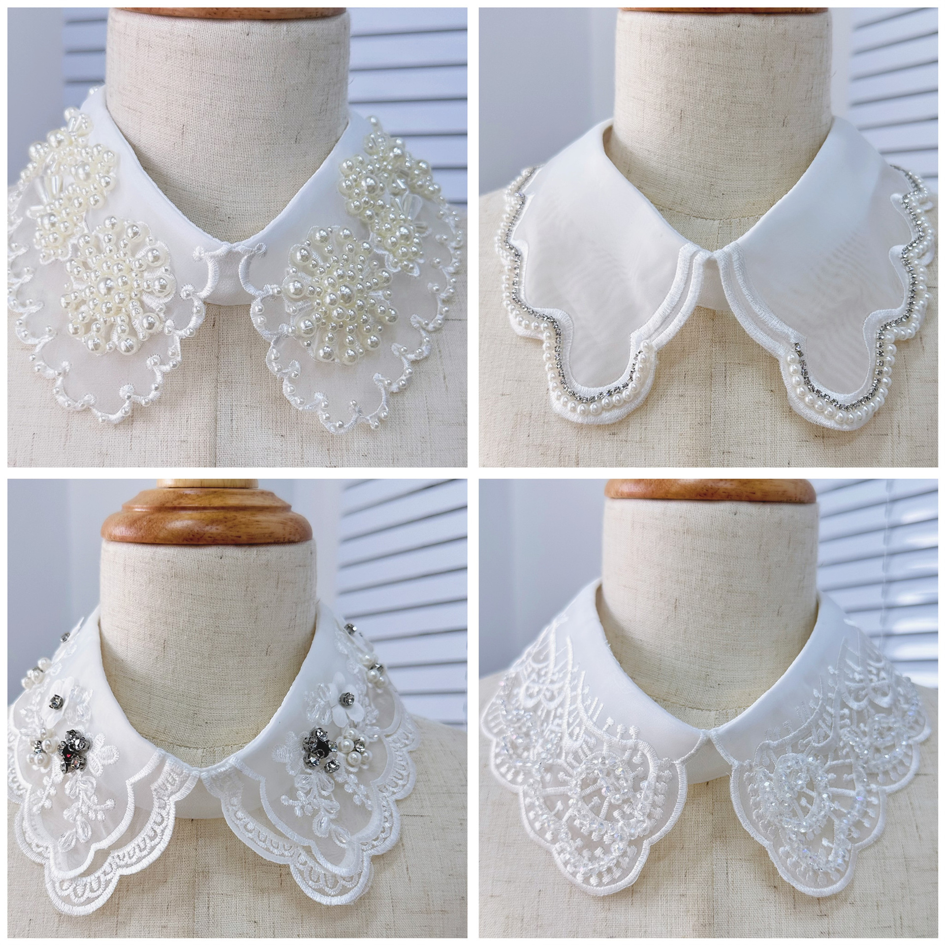 Nuevo collar de muñeca de todo fósforo collar falso con cuentas blancas collar de la camisa de las mujeres bufanda accesorios collar vestido hebilla collar asiento