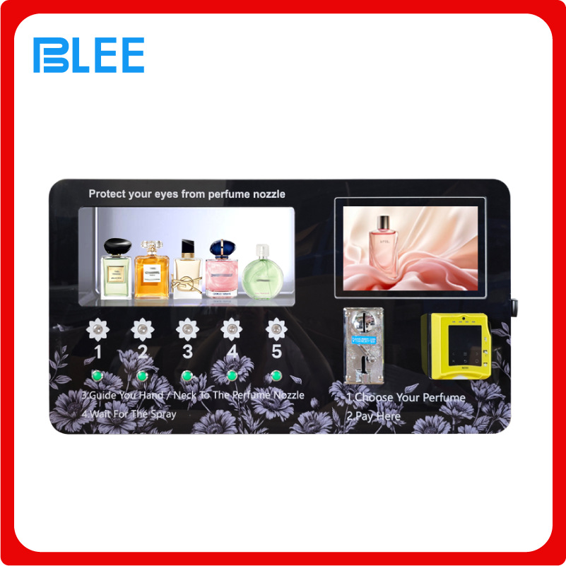 Máquina de venta automática de pulverización de fragancia de autoservicio, máquina de venta de perfumes de escritorio de pared inteligente, máquina de publicidad no tripulada