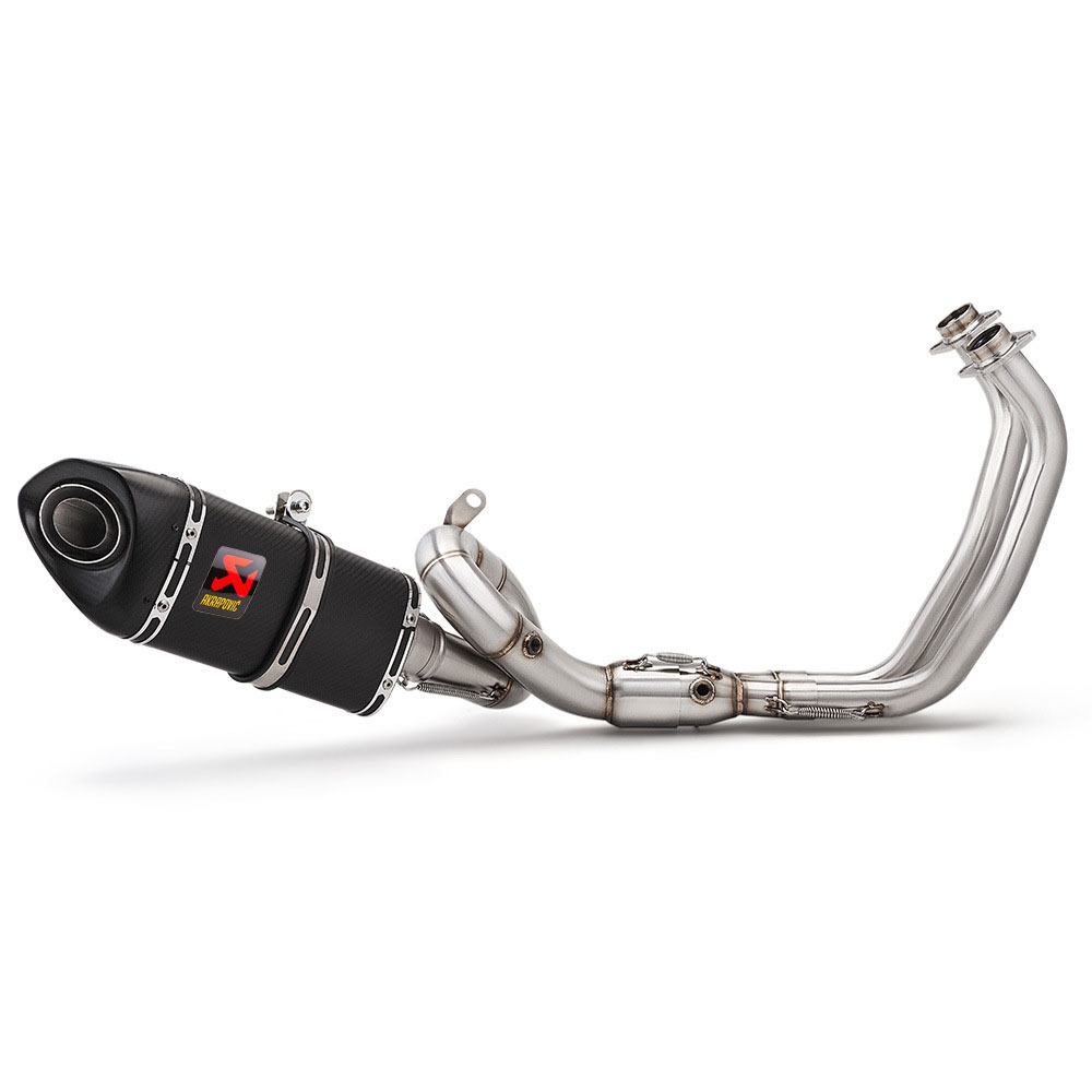 Suitable for MT-07 XSR700 14-25 motorcycle modified exhaust pipe front section with swirl MT07 exhaust pipe tail throat