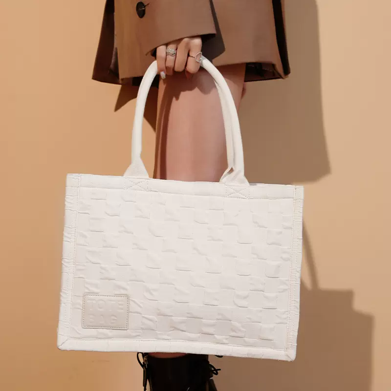 2025春季时尚流行手提购物袋大容量少女心双面女包手提包女托特包