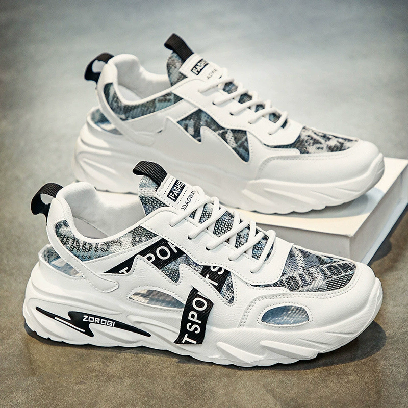 Сандалии дышащие мужские туфли летняя обувь 2025 новые мужские на толстой подошве перфорированные молодежные спортивные пляжные модные туфли для папы