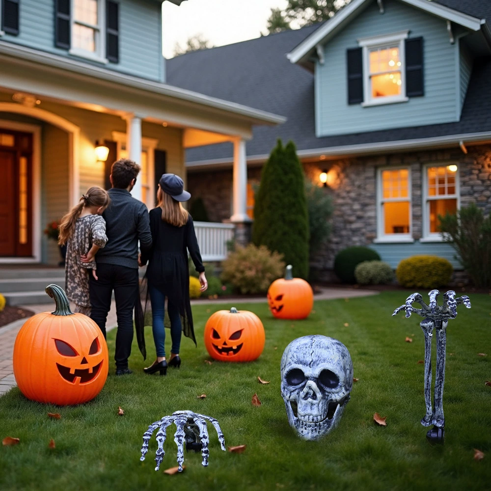 Decorations for gazebo, props, set, (Cross-border trading), halloween, 3 piece set