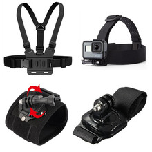 胸前固定肩带手腕带胸带头戴gopro hero98运动相机配件头带手臂带