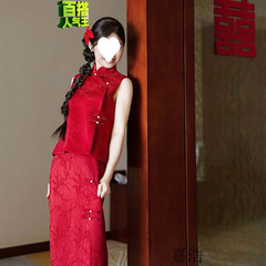 新中式旗袍国风套装2025新款订婚礼服高端轻奢小众宴会敬酒服新娘