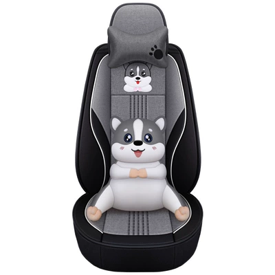 Modelə uyğun (Original) oturacaq örtükləri – customized linen cartoon seven-seat special - bls-elegant-gray-single-seat-cartoon-version-1