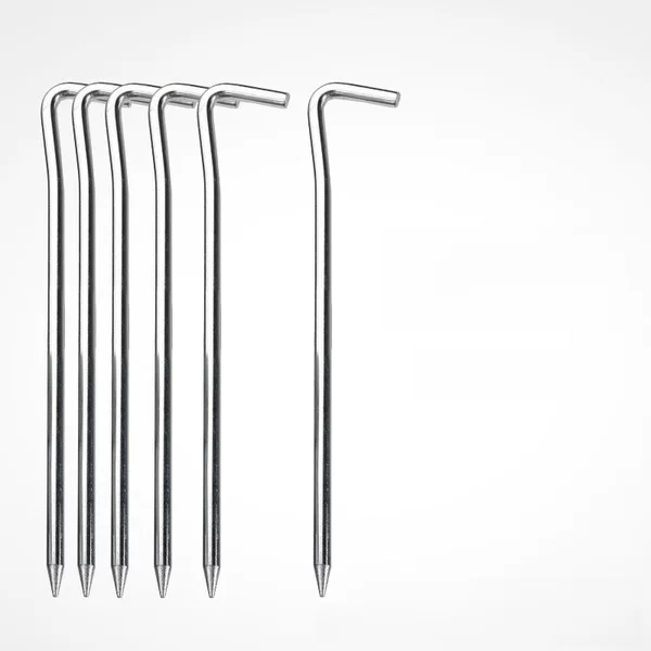 Outdoor camping tent camping ground nail question mark galvanized iron nail 7 word canopy camp ground nail 18cm bold ground nail