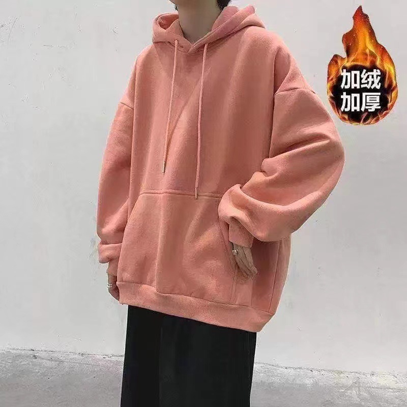 Comercio exterior transfronterizo chaqueta de hombre otoño y invierno de terciopelo grueso chaqueta de moda encapuchada de hombre y mujer chaqueta deportiva casual de hombre